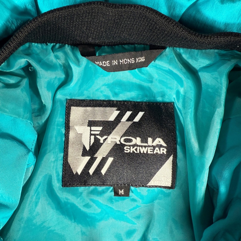 Vintage Tyrolia Skiwear Jacket Womens Medium Teal Purple Ski Snowboard - Picture 5 of 10